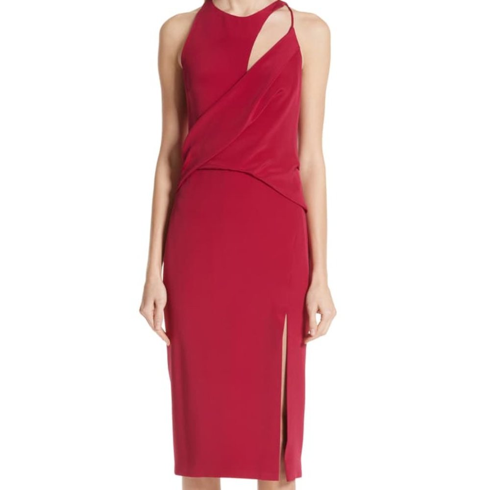 Cushnie et Ochs Silk Twist Pencil Dres